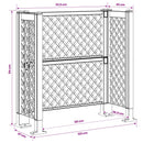 Affaldskurvgitter Antracit 123 x 47 x 114 cm PP