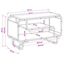 TV-bord 80 x 36 x 45 cm Sonoma-eg Konstrueret træ