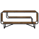 TV-bord 98 x 36 x 45 cm Røget eg Konstrueret træ