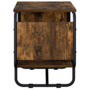 TV-bord 98 x 36 x 45 cm Røget eg Konstrueret træ