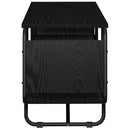TV-bord 140 x 36 x 45 cm Sort eg Konstrueret træ
