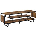 TV-bord 140 x 36 x 45 cm Røget eg Konstrueret træ