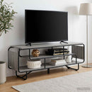TV-bord 140 x 36 x 45 cm Grå Sonoma Konstrueret træ
