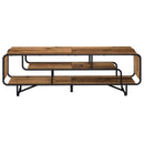 TV-bord 140 x 36 x 45 cm Gammelt træ Konstrueret træ