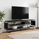 TV-bord 180 x 36 x 45 cm Sort eg Konstrueret træ