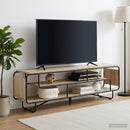 TV-bord 180 x 36 x 45 cm Sonoma-eg Konstrueret træ