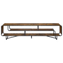 TV-bord 180 x 36 x 45 cm Røget eg Konstrueret træ