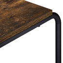 TV-bord 80 x 35,5 x 42 cm Røget eg Konstrueret træ