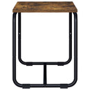 TV-bord 80 x 35,5 x 42 cm Røget eg Konstrueret træ