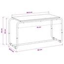 TV-bord 80 x 35,5 x 42 cm Røget eg Konstrueret træ
