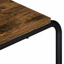 TV-bord 98 x 35,5 x 42 cm Røget eg Konstrueret træ