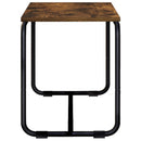 TV-bord 98 x 35,5 x 42 cm Røget eg Konstrueret træ