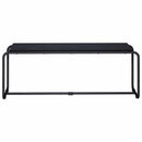 TV-bord 113.5 x 35.5 x 42 cm Sort eg Konstrueret træ