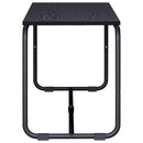 TV-bord 113.5 x 35.5 x 42 cm Sort eg Konstrueret træ