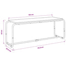 TV-bord 113.5 x 35.5 x 42 cm Røget eg Konstrueret træ
