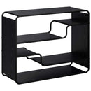 Skænk Sort eg 98 x 37.5 x 75.5 cm Konstrueret træ
