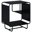 Skænk Sort eg 60 x 37,5 x 64,5 cm Konstrueret træ
