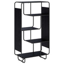 Highboard Sort eg 80 x 37,5 x 144 cm Konstrueret træ