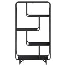 Highboard Sort eg 80 x 37,5 x 144 cm Konstrueret træ