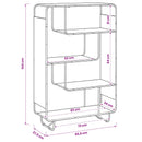 Highboard Artisan-eg 93.5 x 37.5 x 144 cm Konstrueret træ