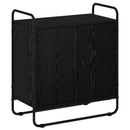 skænk Sort eg 68 x 35 x 75 cm Konstrueret træ