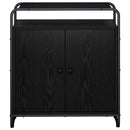 Skænk Sort eg 68 x 35 x 75 cm Konstrueret træ
