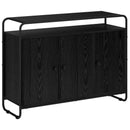 Skænk Sort eg 102 x 35 x 75 cm Konstrueret træ