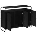 Skænk Sort eg 102 x 35 x 75 cm Konstrueret træ