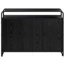 Skænk Sort eg 102 x 35 x 75 cm Konstrueret træ