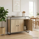 Skænk Sonoma-eg 102 x 35 x 75 cm Konstrueret træ