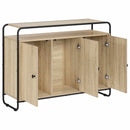 Skænk Sonoma-eg 102 x 35 x 75 cm Konstrueret træ