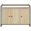 Skænk Sonoma-eg 102 x 35 x 75 cm Konstrueret træ