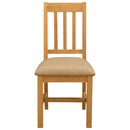 Spisestuestol VENLO 2 pcs Massivt Eg Træ Beige 45 x 53 x 92 cm