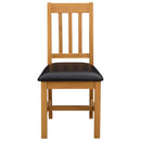 Spisestuestol VENLO 2 pcs Massivt Eg Træ Sort 45 x 53 x 92 cm