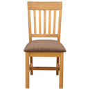 Spisestuestol 2 pcs Massivt Eg Træ Grå 45 x 59 x 92 cm