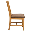 Spisestuestol 2 pcs Massivt Eg Træ Grå 45 x 59 x 92 cm
