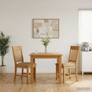 Spisestuestol 2 pcs Massivt Eg Træ Beige 45 x 59 x 92 cm