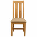 Spisestuestol 2 pcs Massivt Eg Træ Beige 45 x 54 x 100 cm
