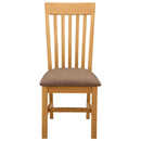 Spisestuestol 2 pcs Massivt Eg Træ Grå 45 x 59,5 x 100 cm