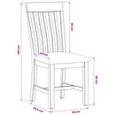 Spisestuestol 2 pcs Massivt Eg Træ Beige 45 x 59,5 x 100 cm