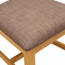 Spisestuestol 2 pcs Massivt Eg Træ Grå 45 x 51 x 105 cm