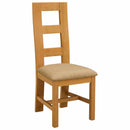 Spisestuestol 2 pcs Massivt Eg Træ Beige 45 x 51 x 105 cm