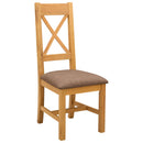 Spisestuestol 2 pcs Massivt Eg Træ Grå 45 x 54 x 105 cm