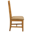 Spisestuestol 2 pcs Massivt Eg Træ Beige 45 x 54 x 105 cm