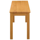 Spisebænk 95 x 32 x 45 cm Massivt Eg Træ Naturfarvet