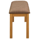 Spisebænk 95 x 32 x 45 cm Massivt Eg Træ Grå