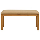 Spisebænk 95 x 32 x 45 cm Massivt Eg Træ Beige