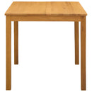 Spisebord 75 x 75 x 75,5 cm Massivt Eg Træ Naturfarvet