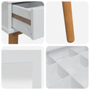 Makeupbord Sæt FAUSKE 2 pcs Hvid 76 x 50 x 143 cm