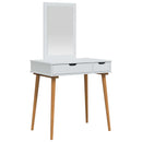 Makeupbord Sæt FAUSKE 2 pcs Hvid 76 x 50 x 143 cm